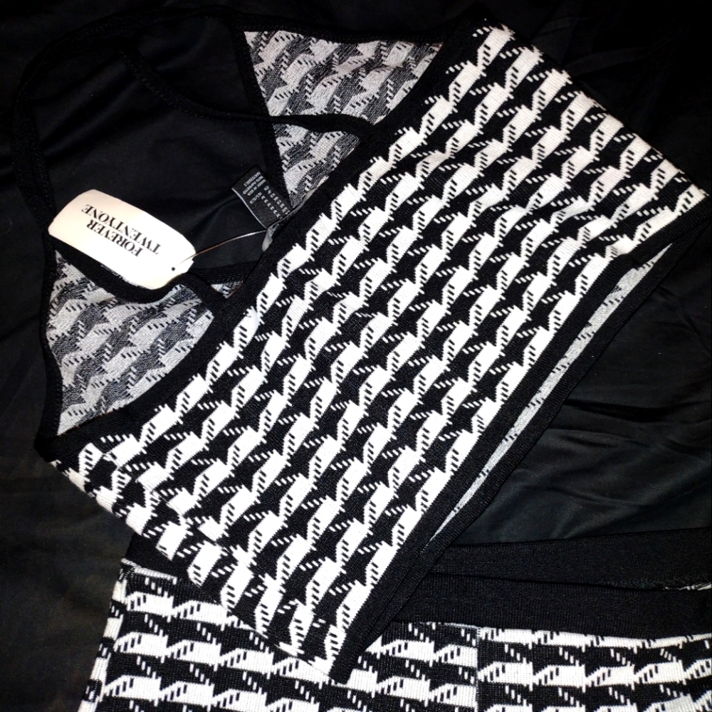 Hounds Tooth Two Piece Short Set
